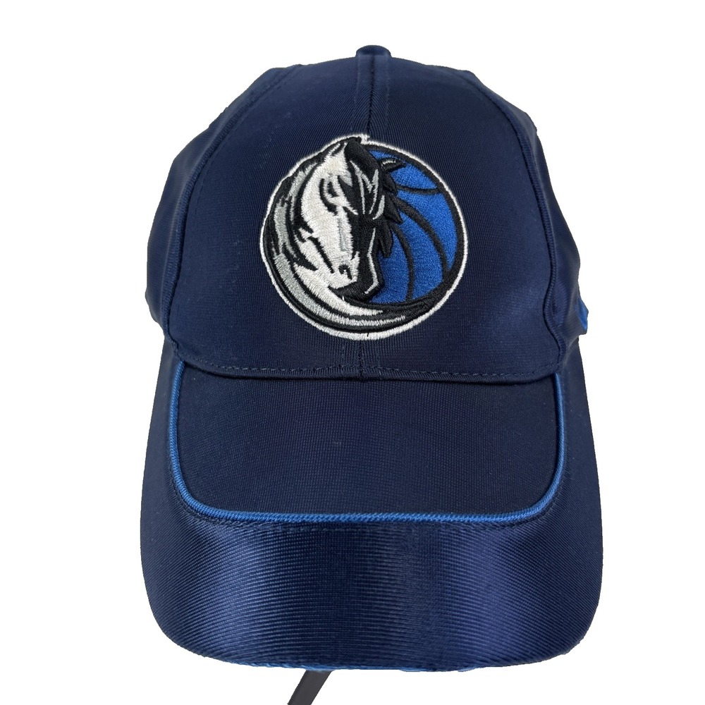 VTG Dallas Mavericks Nike Flexfit Authentic Hat Blue Fitted Cap Stretch‎ Back